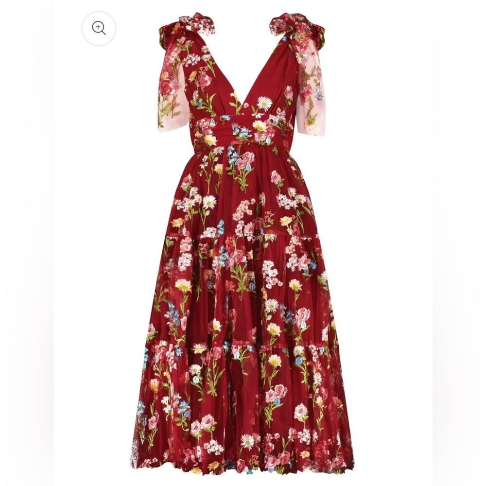 JessaKae Margaret Midi Dress in Red